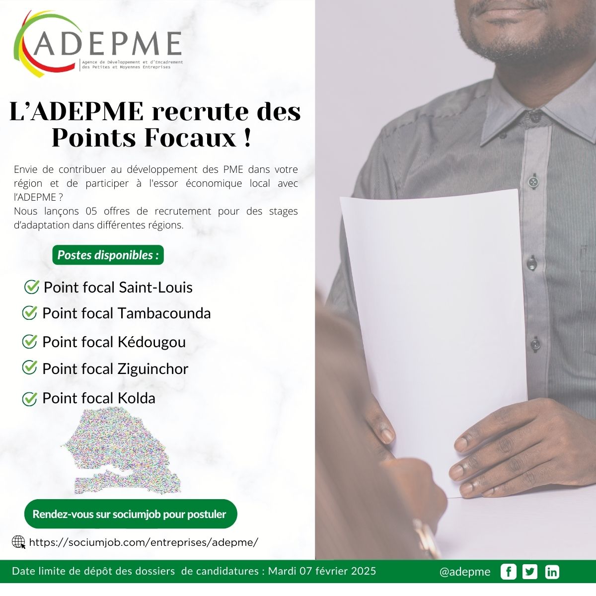 L’Adepme recrute des points focaux