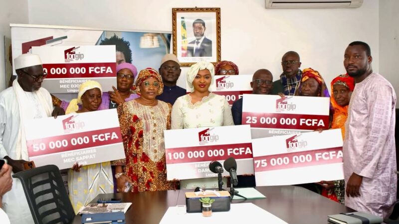 FONGIP octroie 350 millions FCFA pour soutenir l’inclusion financière dans quatre régions du Sénégal